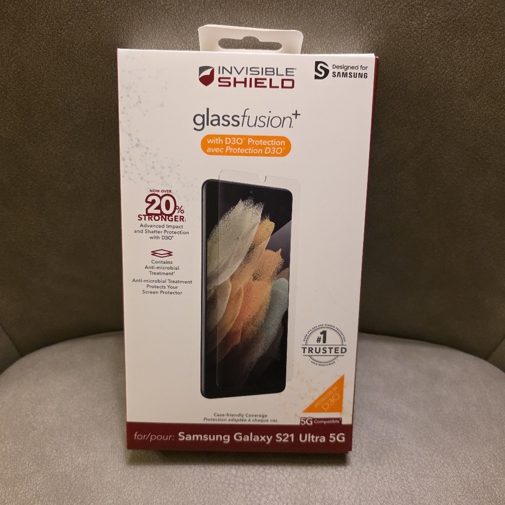 Zagg GlassFusion+ Screen Protector for Samsung Galaxy S21 Ultra 5G - Clear D30
